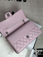 Chanel CF Lambskin Bodin Joyeux Light Pink Silver Hardware Size 25 cm - 5