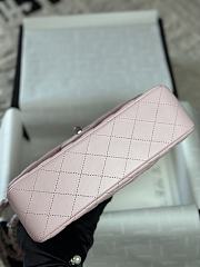 Chanel CF Lambskin Bodin Joyeux Light Pink Silver Hardware Size 23 cm - 4