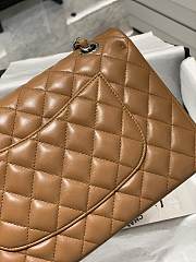 Chanel CF Lambskin Bodin Joyeux Caramel Color Silver Hardware Size 25 cm - 4