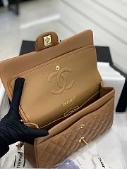 Chanel CF Lambskin Bodin Joyeux Caramel Color Gold Hardware Size 25 cm - 4