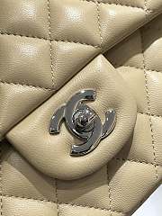 Chanel CF Lambskin Bodin Joyeux Apricot Light Silver Buckle Size 25 cm - 5