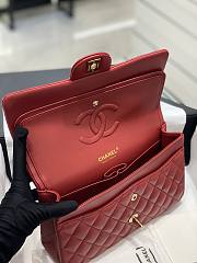 Chanel CF Lambskin Bodin Joyeux Red Light Gold Buckle Size 25 cm - 6