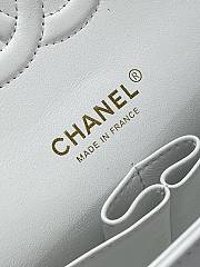 Chanel CF Lambskin Bodin Joyeux White Gold Buckle Size 25 cm - 4