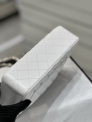 Chanel CF Lambskin Bodin Joyeux White Gold Buckle Size 25 cm - 2