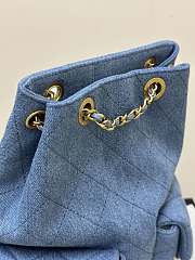 Chanel Denim Backpack Size 18 x 24.5 x 8 cm - 5