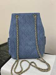 Chanel Denim Backpack Size 18 x 24.5 x 8 cm - 3