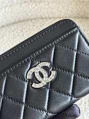 Chanel L-Shaped Coin Purse Black Size 8.5 x 13 x 2 cm - 5