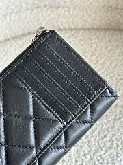 Chanel L-Shaped Coin Purse Black Size 8.5 x 13 x 2 cm - 4