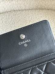 Chanel Flip Rhinestone Card Holder Black Size 11 x 8.5 x 3 cm - 6