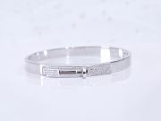 Hermes Kelly Diamond Bracelet In Platinum - 1