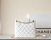 Chanel 24C Big Logo Shopping Bag White Size 17.5 x 20 x 5 cm  - 3