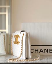 Chanel 24C Big Logo Shopping Bag White Size 17.5 x 20 x 5 cm  - 2