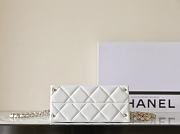 Chanel Kelly Bag Grained Leather Light Gold Buckle White Size 16 x 21 x 9.5 cm  - 4