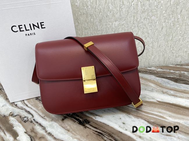 Celine Classic Box Bag Red Size 24 x 18 x 7 cm - 1