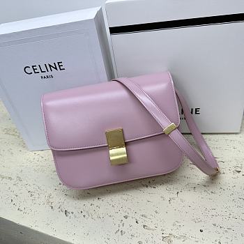 Celine Classic Box Bag Pink Size 24 x 18 x 7 cm