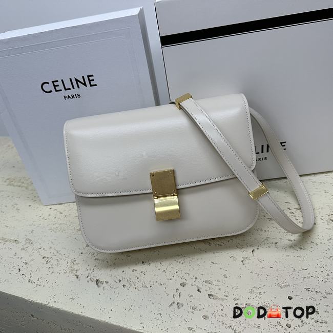 Celine Classic Box Bag White Size 24 x 18 x 7 cm - 1