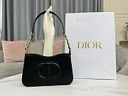 Dior CD Signature Hobo Mini Chain Bag Black Size 23.5 x 14.5 x 6 cm - 1