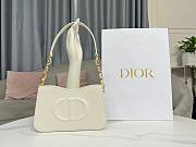 Dior CD Signature Hobo Mini Chain Bag White Size 23.5 x 14.5 x 6 cm - 1