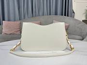 Dior CD Signature Hobo Mini Chain Bag White Size 23.5 x 14.5 x 6 cm - 3