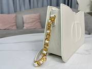 Dior CD Signature Hobo Mini Chain Bag White Size 23.5 x 14.5 x 6 cm - 2