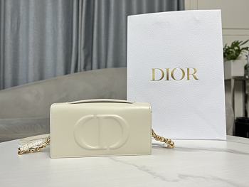 Dior Women CD Signature Mini Bag White Size 21 x 11 x 5 cm