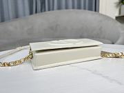 Dior Women CD Signature Mini Bag White Size 21 x 11 x 5 cm - 3