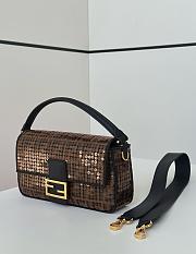  Fendi Sequin Baguette Bag Brown Size 28 x 6 x 15 cm - 6