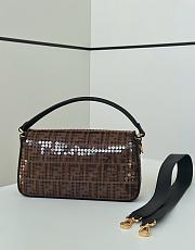  Fendi Sequin Baguette Bag Brown Size 28 x 6 x 15 cm - 4