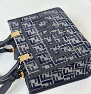 Fendi Small Sunshine Bag Dark Blue Size 25.5 x 12 x 22.5 cm - 3