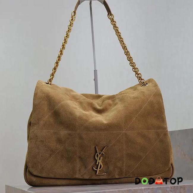 YSL Saint Laurent Women's Jamie 4.3 Shoulder Bag Suade Brown Size 43 x 29 x 9 cm - 1