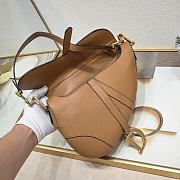 Dior CD Saddle Bag With Strap in Brown Size 25.5 x 20 x 6.5 cm - 4