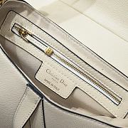 Dior CD Saddle Bag With Strap in White Size 25.5 x 20 x 6.5 cm - 2