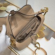 Dior CD Saddle Bag With Strap in Sand Color Size 25.5 x 20 x 6.5 cm - 5