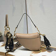 Dior CD Saddle Bag With Strap in Sand Color Size 25.5 x 20 x 6.5 cm - 4