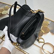 Dior CD Saddle Bag With Strap in Black Size 25.5 x 20 x 6.5 cm - 5