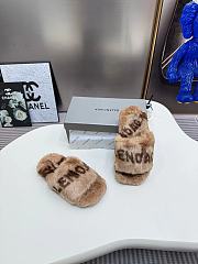 Balenciaga Women Political Campaign Logo Embroidery Slide - 3