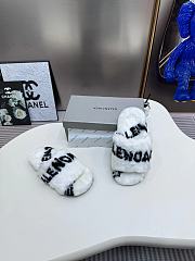 Balenciaga Women Political Campaign Logo Embroidery Slide - 2