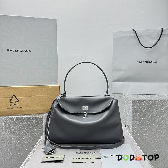 Balenciaga Rodeo Medium Gray Silver Bag Size 35 x 23 x 11 cm - 1