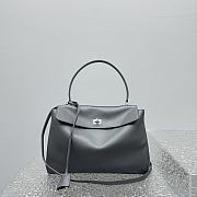 Balenciaga Rodeo Medium Gray Silver Bag Size 35 x 23 x 11 cm - 6