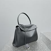 Balenciaga Rodeo Medium Gray Silver Bag Size 35 x 23 x 11 cm - 5