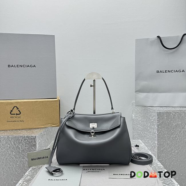 Balenciaga Rodeo Small Gray Silver Bag Size 29 x 20 x 10 cm - 1