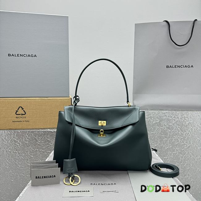 Balenciaga Rodeo Medium Dark Green Bag Size 35 x 23 x 11 cm - 1