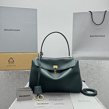 Balenciaga Rodeo Medium Dark Green Bag Size 35 x 23 x 11 cm