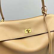 Balenciaga Rodeo Medium Milk Tea Gold Bag Size 35 x 23 x 11 cm - 4