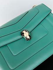 BVL Serpenti Forever Shoulder Bag Green Size 27 x 7 x 18 cm - 4