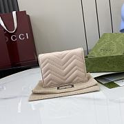 Gucci GG Marmont Light Pink Card Holder Size 11 x 8.5 x 3 cm - 5