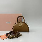 Miumiu Half Moon Shell Bag Caramel Size 17 cm - 1