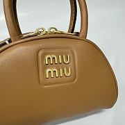 Miumiu Half Moon Shell Bag Caramel Size 17 cm - 2