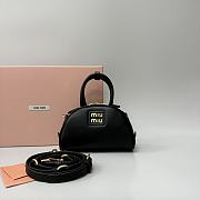 Miumiu Half Moon Shell Bag Black Size 17 cm - 1