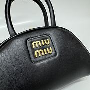 Miumiu Half Moon Shell Bag Black Size 17 cm - 2